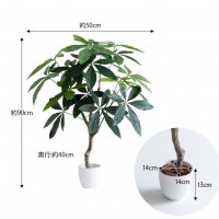 【高さ90cm】Nature 光触媒人工観葉植物 パキラ